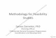 Methodology for Feasibility Studies