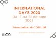 INTERNATIONAL DAYS 2020 - univ-lyon3.fr