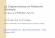 La Drépanocytose en Médecine Générale