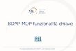 BDAP-MOP funzionalità chiave - Fondazione IFEL