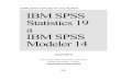 Stručný návod k ovládání IBM SPSS Statistics a IBM SPSS 