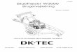 Stubfræser W3000 - DK-TEC
