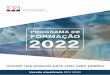 PROGRAMA DE FORMAÇÃO 2022 - ina.pt