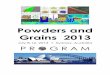 to download the program - Powders & Grains 2013 - University of