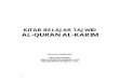 KITAB BELAJAR TAJWID AL-QURAN AL-KARIM - Abufaiz70's blog
