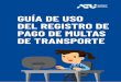 Manual de uso del registro de pago de multas de transporte