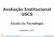 Avaliação Institucional USCS