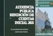 AUDIENCIA PUBLICA RENDICIÓN DE CUENTAS INICIAL 2021