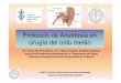Protocolo de Anestesia en cirugía del oído medio