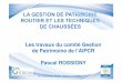 P ROSSIGNY JT Gestion de patrimoine routier CF-AIPCR - IDRRIM