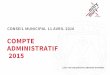 COMPTE ADMINISTRATIF 2015 - Mitry-Mory