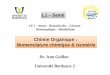 Chimie Organique : Nomenclature chimique 