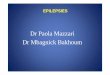Dr Paola Mazzari Dr Mbagnick Bakhoum