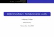 Bakterienwachstum: Hydrodynamische Modelle