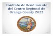Contrato de Rendimiento del Centro Regional de Orange 