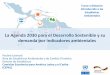 La Agenda 2030 para el Desarrollo Sostenible y su demanda 
