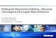 Perforación Direccional en Bolivia Recursos Tecnológicos 