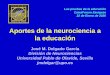 Aportes de la neurociencia a la educación