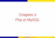 Chapitre 3 Php et MySQL