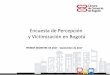 Encuesta de Percepción y Victimización en Bogotá