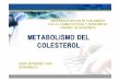 METABOLISMO DEL COLESTEROL - UMSA