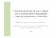 Comunicaciones de voz y datos vía el Electrochorro 