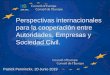 Perspectivas internacionales para la cooperación entre 