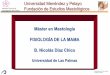Máster en Mastología FISIOLOGÍA DE LA MAMA B. Nicolás Díaz 