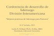 Conferencia de desarrollo de liderazgo División Interamericana