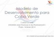 Modelo de Desenvolvimento para Cabo Verde