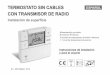 TERMOSTATO SIN CABLES ESPAÑOL CON TRANSMISOR DE RADIO