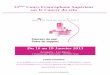 13 Cours Francophone Supérieur sur le Cancer du sein