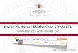Bases de datos: Mathscinet y ZbMATH