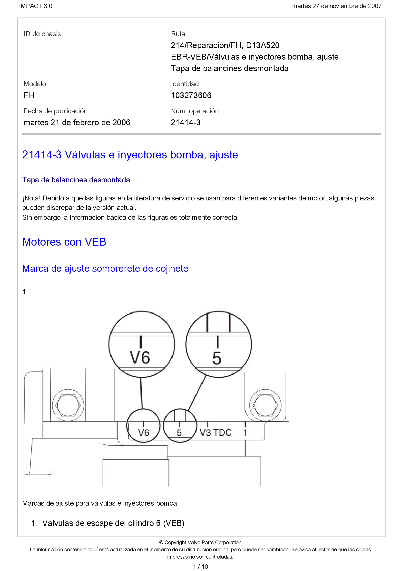 Calibrar Valvulas Motor Volvo d13, PDF, Tornillo