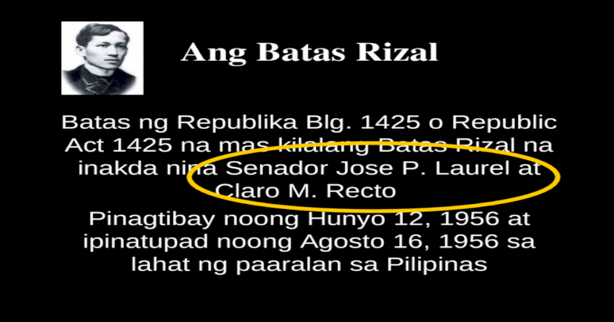 Ang Batas Rizal