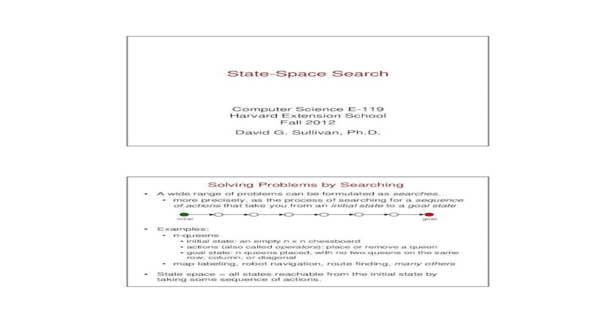 search - Harvard University cscie119/lectures/ Search ...